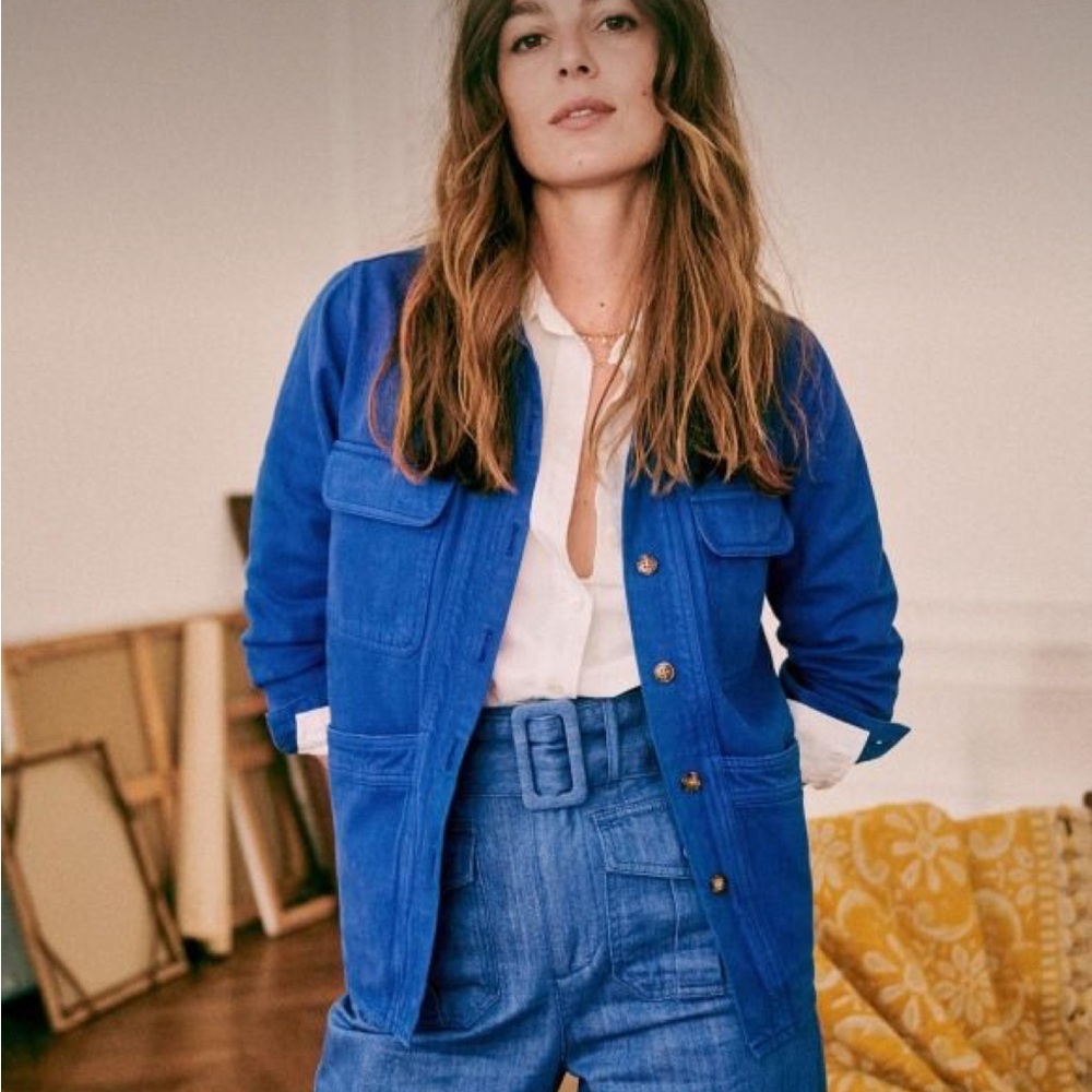Sezane Blue Women's Will Chore Jacket